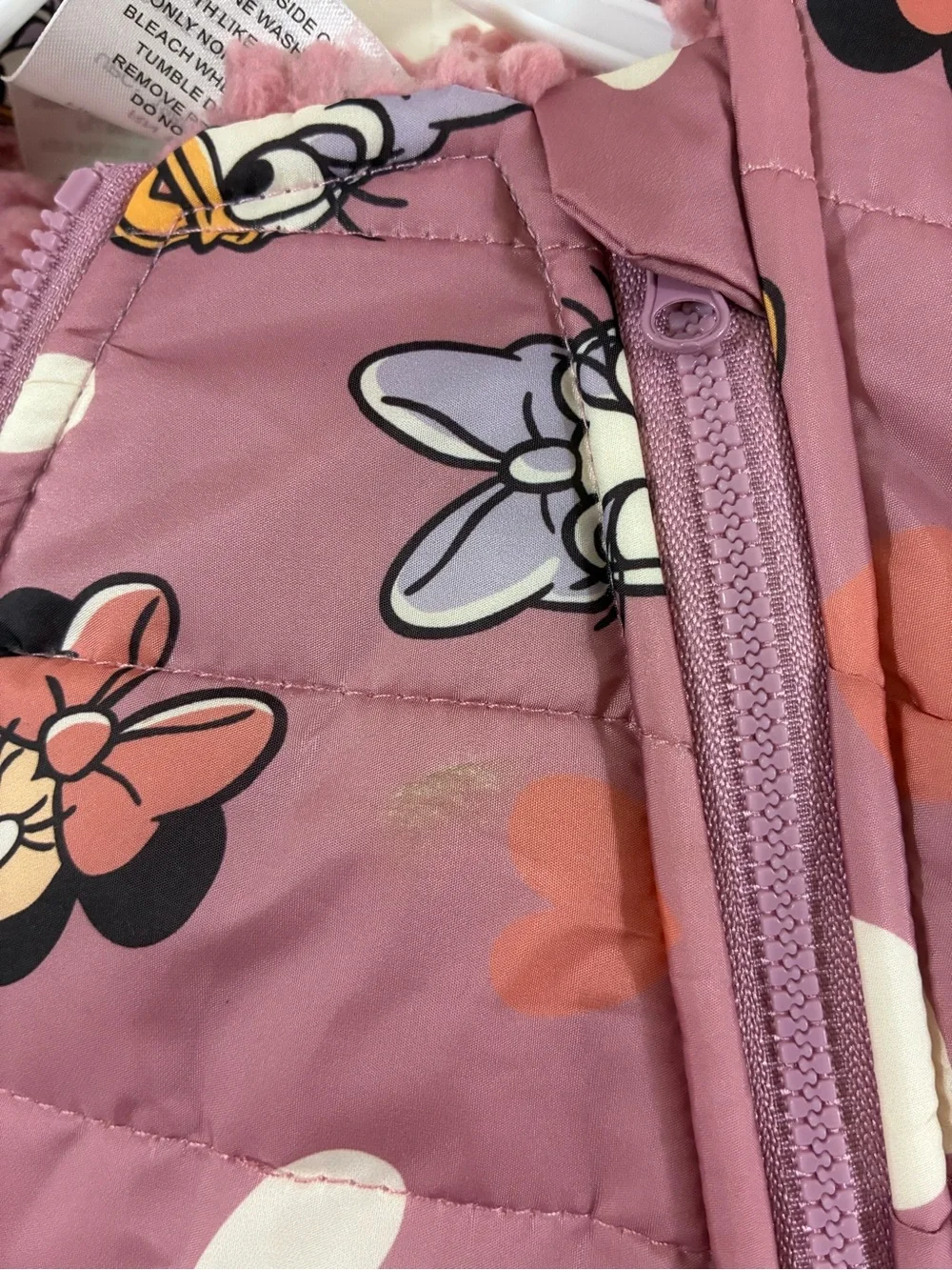 Disney Pink Minnie & Daisy Hooded Puffer One-Piece